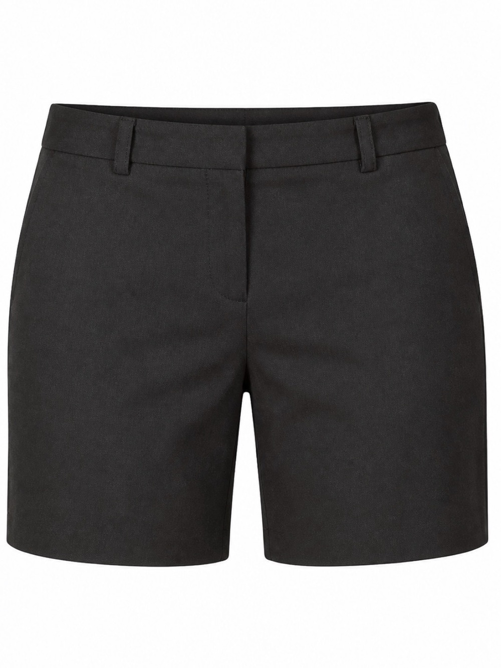 Women's Black Shorts Flat Front Stretch. Sz 16